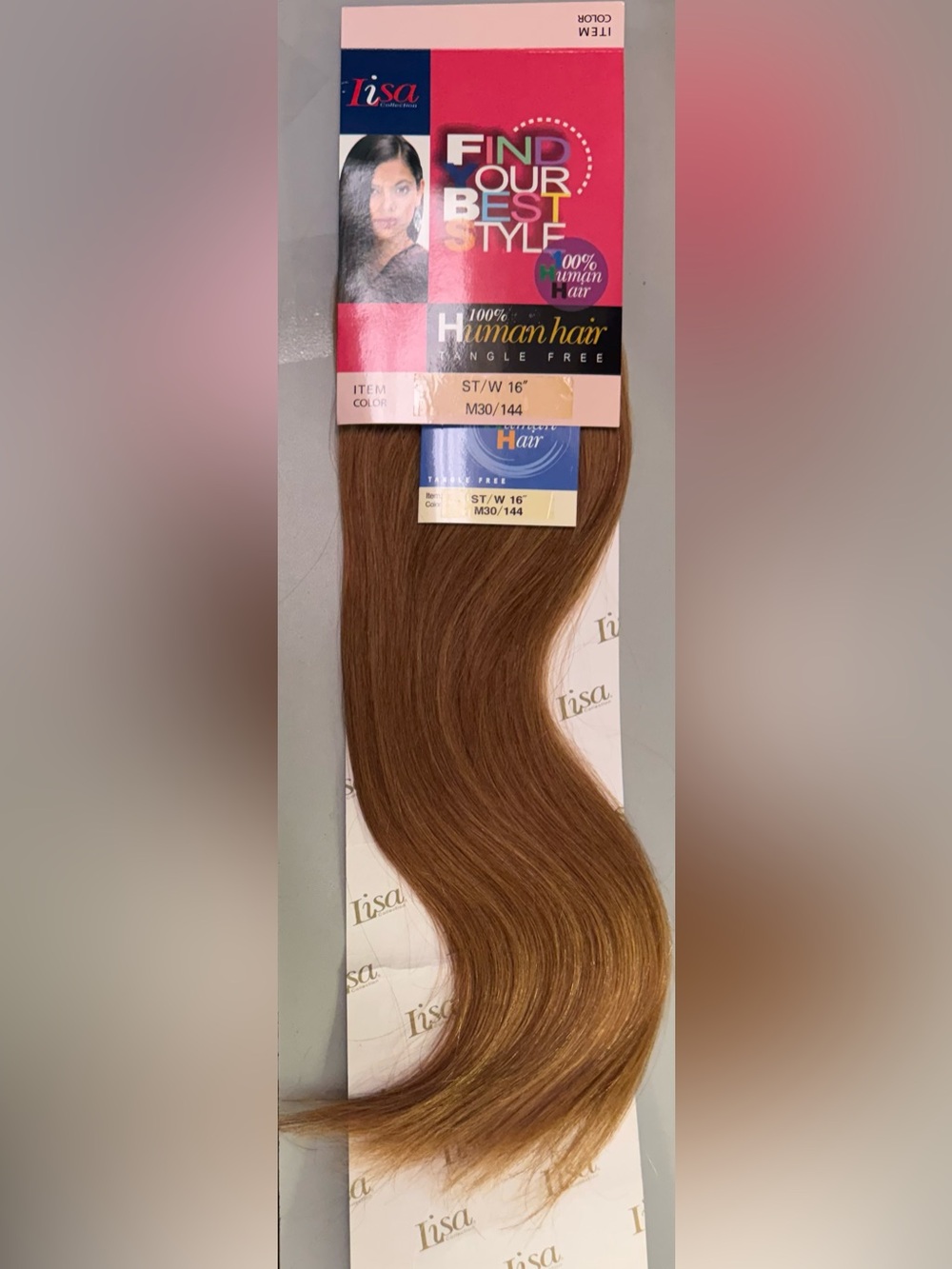 Lisa collection. 100% human hair. Straight.